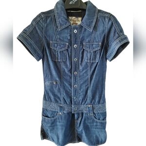 Guess Blue Denim Dress